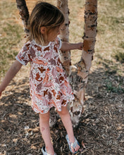 Load image into Gallery viewer, VOYAGER DRESS in Rawr, Baby + Toddler Organic Cotton Twirl Dress

