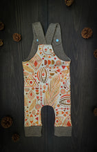 Load image into Gallery viewer, PRAIRIE PLAYSUIT in Boho Suns Baby + Toddler Organic Cotton Long Romper, Kids Overalls, Kids Romper
