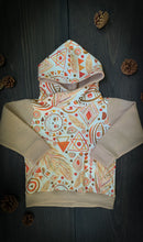 Load image into Gallery viewer, FORAGER HOODIE in Boho Suns + Organic Cotton and French Terry Baby + Toddler Sweatshirt, Kids Hoodie
