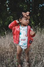 Load image into Gallery viewer, Baby + Toddler Organic Cotton Gauze Bubble Romper in Surfs Up
