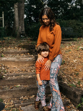 Load image into Gallery viewer, Baby + Toddler Unisex Grow with Me Slim Pants in Foliage &amp; Friends, Kid&#39;s Leggings
