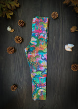Load image into Gallery viewer, Baby + Toddler Unisex Grow with Me Pants in Dinosaur Jamboree, Gender Neutral Kids Legging
