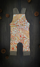 Load image into Gallery viewer, PRAIRIE PLAYSUIT in Boho Suns Baby + Toddler Organic Cotton Long Romper, Kids Overalls, Kids Romper
