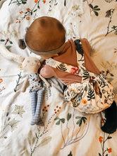 Load image into Gallery viewer, Baby + Toddler Organic Cotton Bubble Romper Playsuit in Botanical Floral
