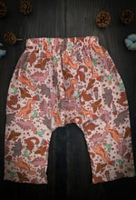 Load image into Gallery viewer, FRONTIER HAREM PANT in Rawr + Organic Cotton Double Gauze Baby &amp; Toddler Summer Pant, Kids Yoga Pant
