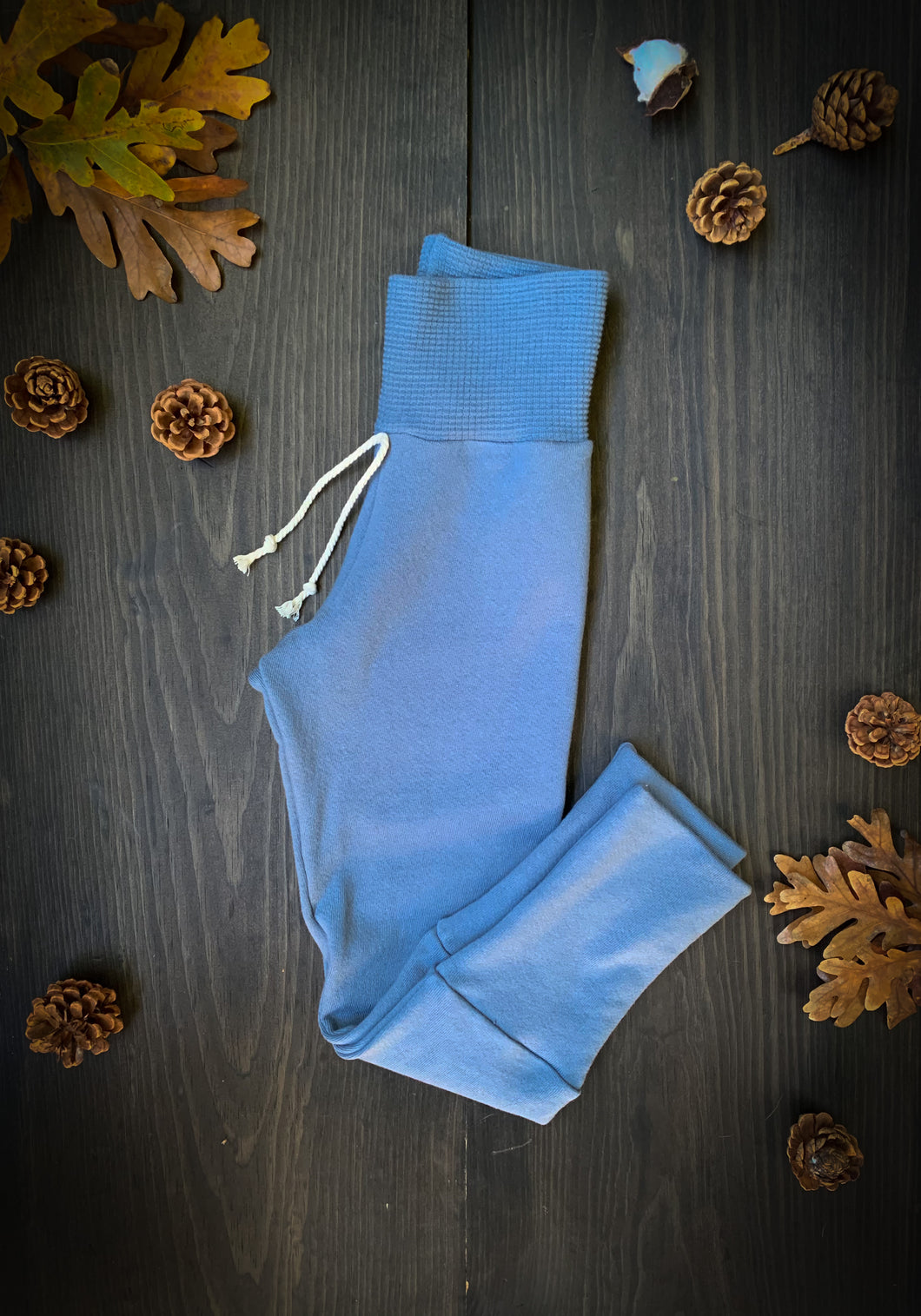 Baby + Toddler Unisex Grow with Me Pants in Organic Cotton French Terry, Gender Neutral Kids Legging