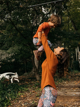 Load image into Gallery viewer, Baby + Toddler Unisex Grow with Me Slim Pants in Foliage &amp; Friends, Kid&#39;s Leggings
