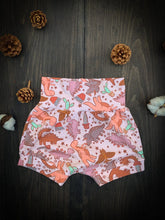 Load image into Gallery viewer, Baby + Toddler, Kid’s Unisex Shorties in Rawr, Kid’s Summer Shorts
