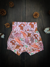 Load image into Gallery viewer, Baby + Toddler, Kid’s Unisex Shorties in Rawr, Kid’s Summer Shorts
